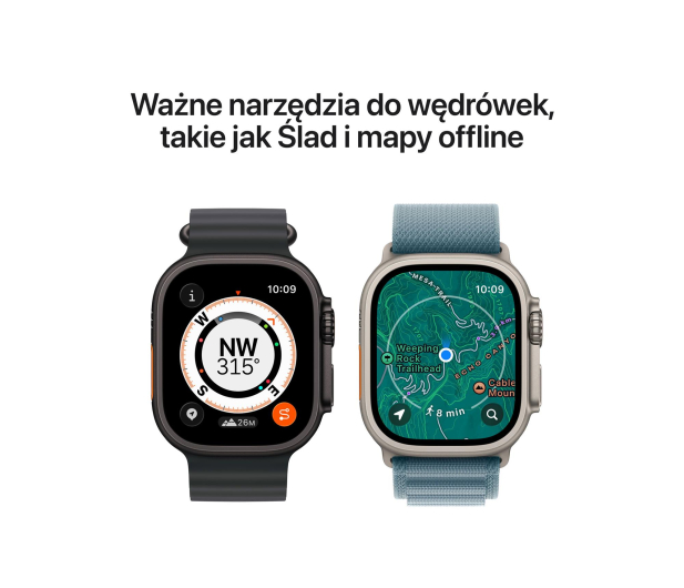 APPLE Watch Ultra 3 GPS + Cellular 49mm Czarny/ Opaska Alpine (czarna)- rozmiar S - 1362458 - zdjęcie 5